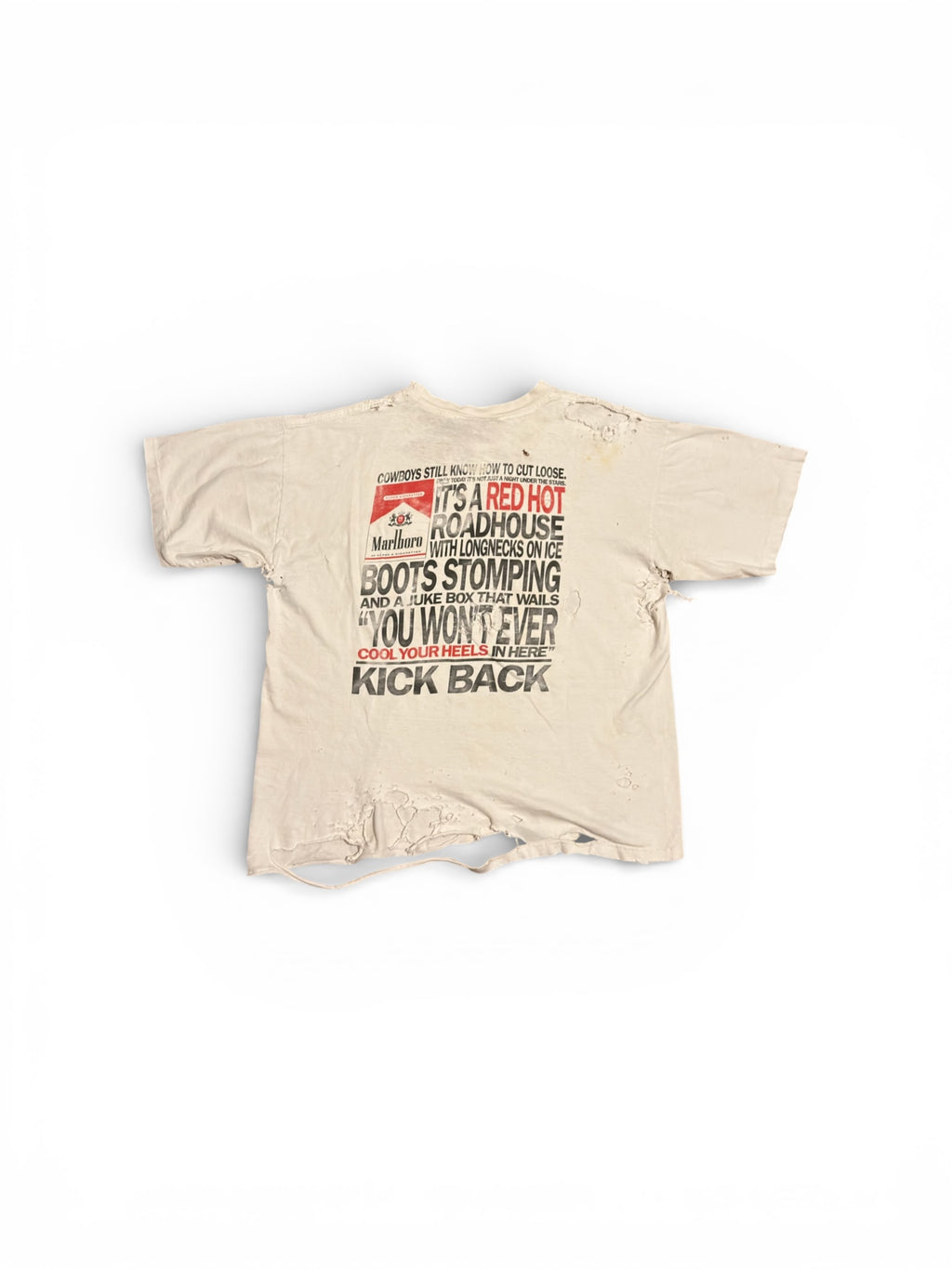 VINTAGE DESTROYED MARLBORO T-SHIRT